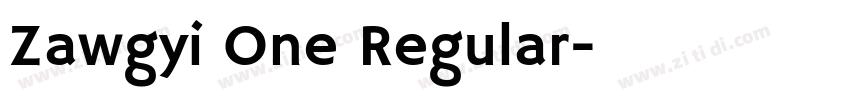 Zawgyi One Regular字体转换